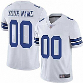 Customized Men & Women & Youth Nike Cowboys White Vapor Untouchable Limited Jersey,baseball caps,new era cap wholesale,wholesale hats